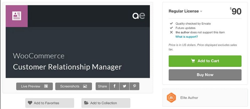 WooCommerce Customer RelationShip Manager
