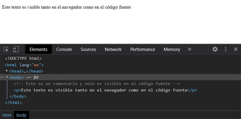 Comentarios en HTML