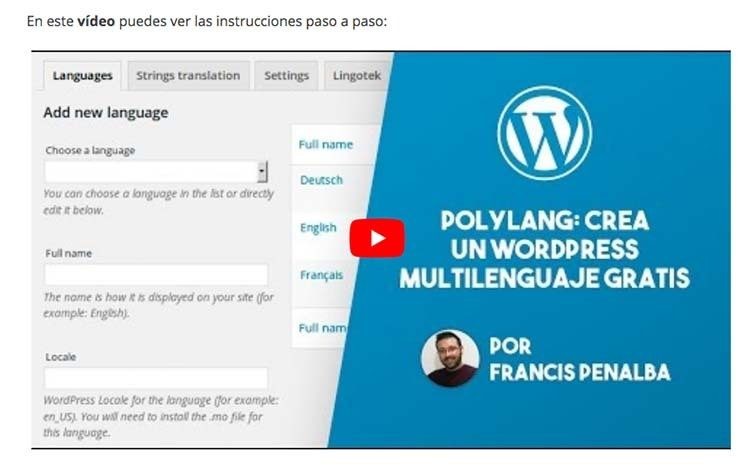 wordpress multilenguaje gratis free