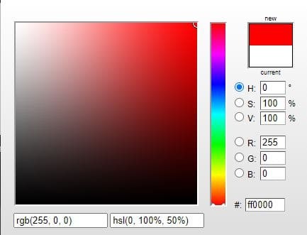 colores en HTML