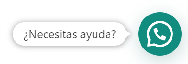 El texto de información emergente se muestra cuando detenemos el cursor del ratón sobre el botón de WhatsApp