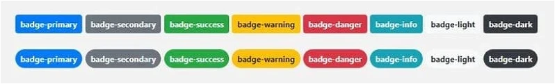 Badges o insignias de Bootstrap