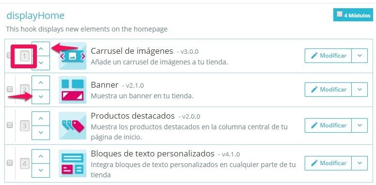 Flechas de posiciones