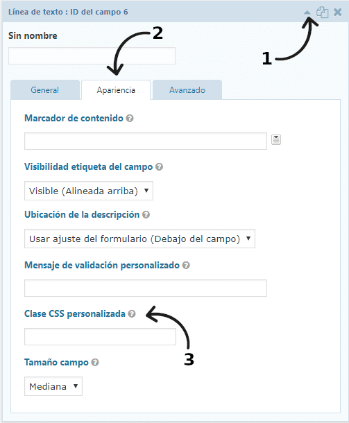 Configuración clases CSS
