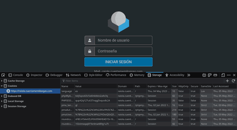 Borrar cookies del navegador en las herramientas de desarrollo del navegador