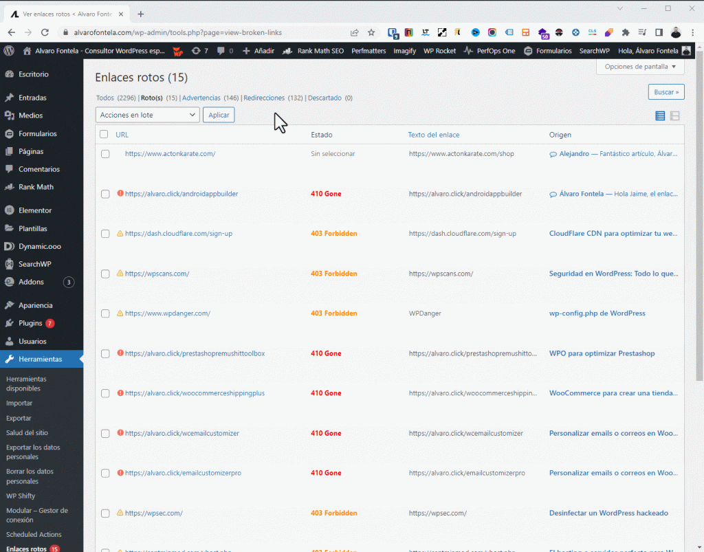broken link checker enlace no roto