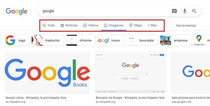 Buscador Google de imágenes