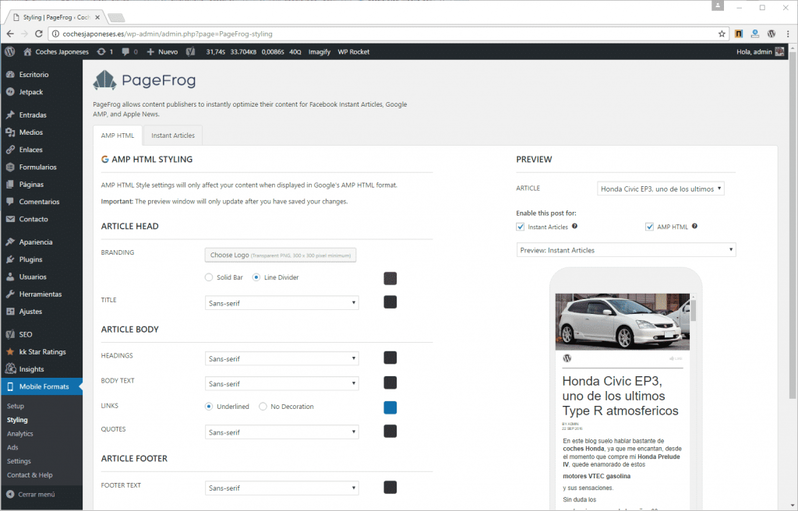 AMP WordPress