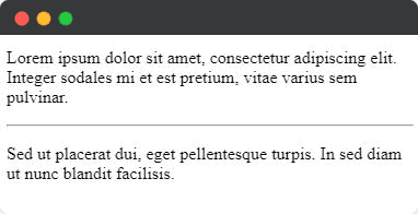 Etiqueta hr de HTML