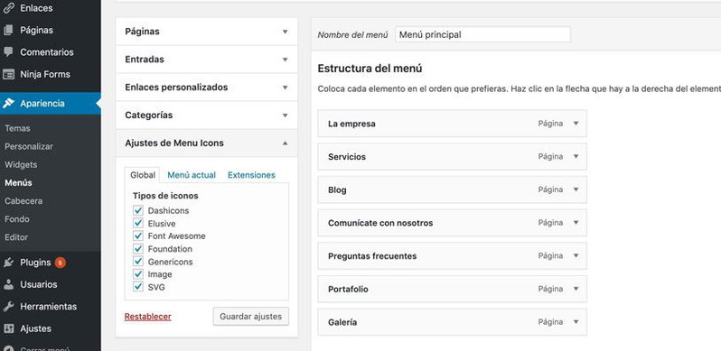 iconos-wordpress