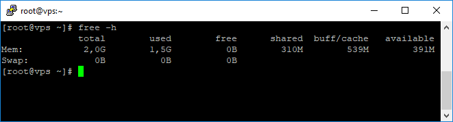 memoria ram linux