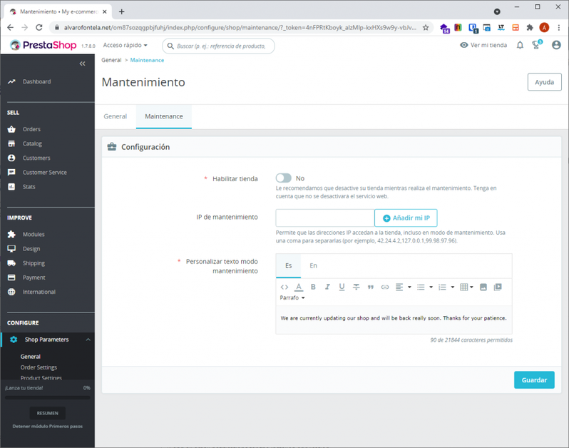 cómo migrar prestashop