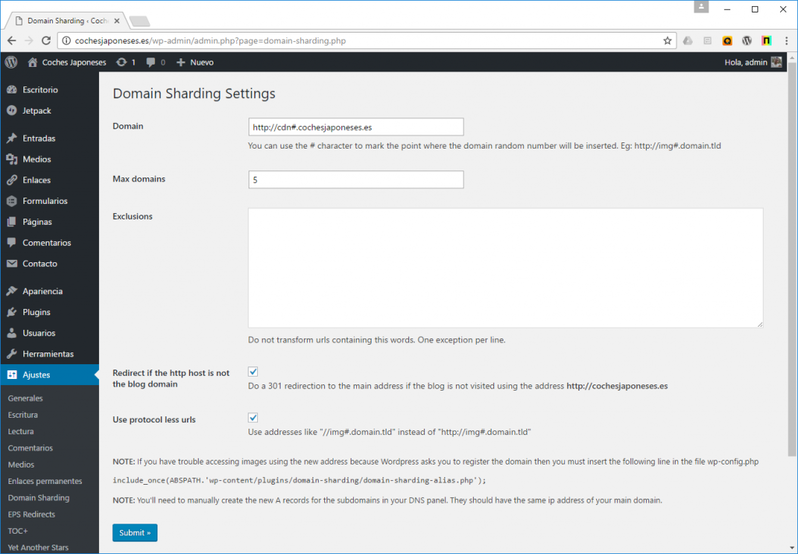 velocidad de carga wordpress