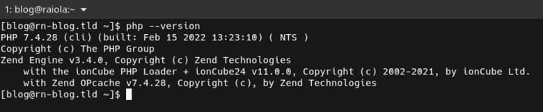 Saber la versión de PHP a través del terminal