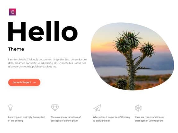 Theme para WordPress Hello Elementor